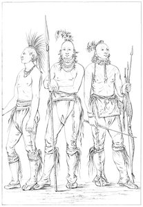 Drie Osage dappere, 1841