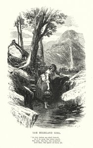 William Wordsworth: Het Hoogland Meisje (gravure)