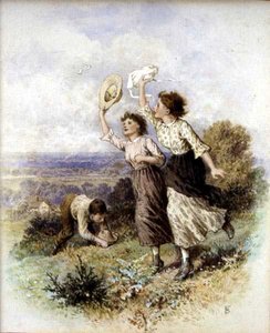 Vlinders Vangen door Myles Birket Foster