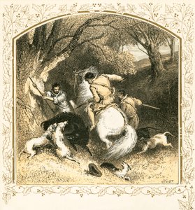 Op jacht naar een wild zwijn door Myles Birket Foster