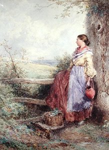 De melkmeid door Myles Birket Foster