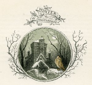 Winter door William Shakespeare door Myles Birket Foster