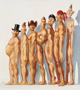 Gevarieerde mannelijke figuren