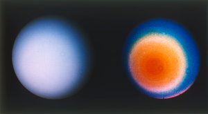 Uranus vanuit Voyager 2 ruimtesonde