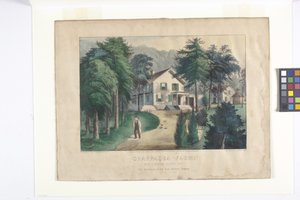 Chappaqua Boerderij, West Chester County, New York door N. and Ives J.M. (1824 95) Currier
