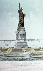Het grote Bartholdi-standbeeld, Vrijheid die de wereld verlicht