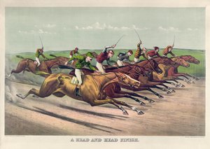 Een Hoofd en Hoofd Finish door Currier & Ives