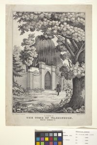 Lafayette bij het graf van Washington door N. and Ives J.M. (1824 95) Currier