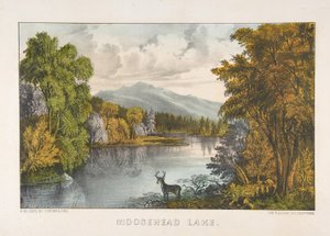 Moosehead Lake, Maine door Currier and Ives