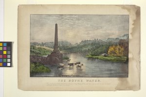 Het water van de Boyne door N. and Ives J.M. (1824 95) Currier