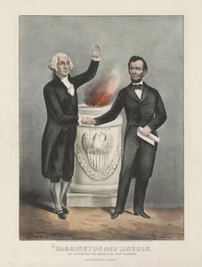Washington en Lincoln. De vader en de redder van ons land, ca. 1865
