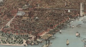 De Stad New York (detail), 1883