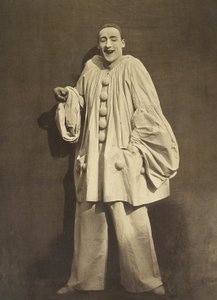 Pierrot Lachend (Charles Deburau), foto door Nadar, ca. 1855 door Nadar