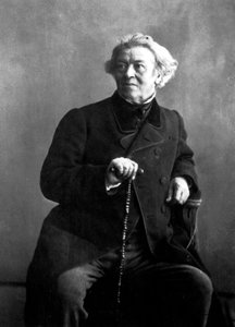 Franse schilder Camille Corot gefotografeerd door Nadar door Nadar