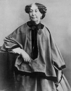 Franse schrijver George Sand (1804-1876), foto door Nadar 1864 door Nadar