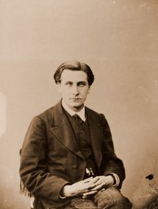 Portret van François Coppée, dichter 1842-1908 (foto) door Nadar
