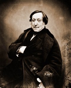 Portret van Gioachino Rossini, componist door Nadar