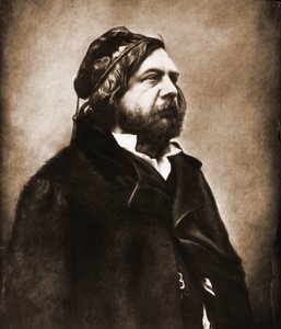 Portret van Théophile Gautier, dichter 1811-1872 (foto) door Nadar