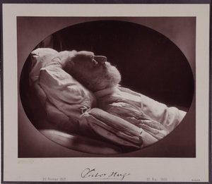 Victor Hugo op zijn sterfbed, 22 mei door Nadar