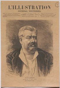 De heer de Villemessant, overleden op 11 april 1879. door Nadar