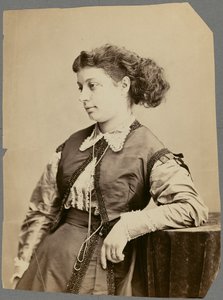 Mevr. Lina Sand [née Calamatta] door Nadar [Gaspard Félix Tournachon]