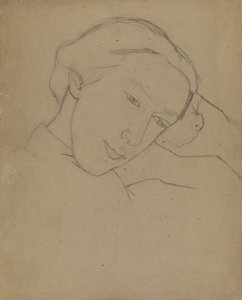 Zelfportret, 1910s door Nadezhda Vladimirovna Lermontova