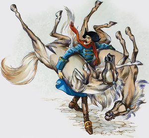 De wonderbaarlijke avonturen van Baron van Munchausen (gouache op papier) door Nadir Quinto