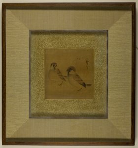 Twee mussen door Nagasawa Rosetsu