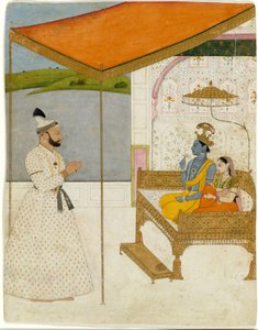 Visioen van Krishna en Radha van Raja Balwant Singh
