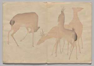 Scène uit Het Kōrin Prentenboek (Deel 1) door Nakamura Hochu