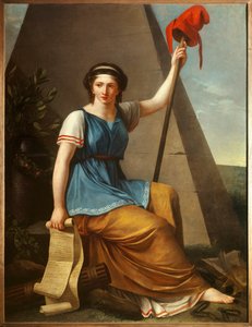 De Vrijheid Allegorie van de Vrijheid als een vrouw met een Frygische muts door Nanine Vallain