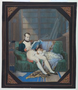 "Tinsel Picture": Napoleon in zijn studeerkamer door Napoleon Bonaparte