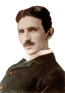 Portret van Nikola Tesla (1856-1943) - Kroatisch geboren Servische ingenieur, natuurkundige en uitvinder - Fotografie door Napoleon Sarony (1821-1896) 1890 door Napoleon Sarony
