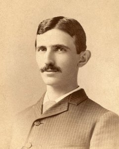 Portret van Nikola Tesla c.1885