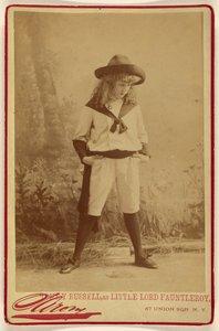 Tommy Russell, als Little Lord Fauntleroy door Napoleon Sarony