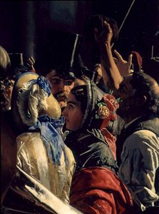 Ludovico Manin en Nicolo Tommaseo bevrijd (detail) door Napoleone Mani
