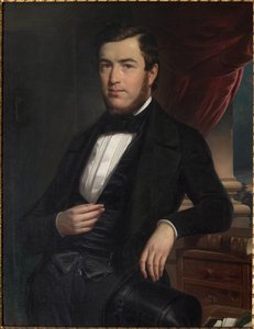 Portret van een heer door Narciso Malatesta