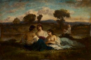 De baders (na 1847) door Narcisse Diaz de la Pena