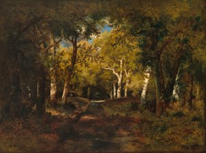 In het bos, 1874 door Narcisse Virgile Diaz de la Peña