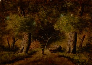 Landschap door Narcisse Virgile Diaz de la Peña