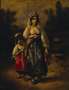Vrouw en meisje