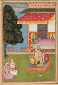 Shri Raga, uit een Ragamala (Guirlande van Melodieën)