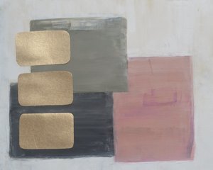 Abstracte gouden blokken door Natalie Avondet