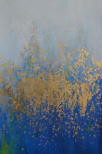Glinsterende blauwe golven