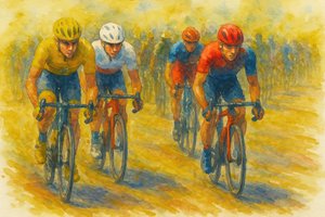Wielerwedstrijd in actie door Natalie Bruns