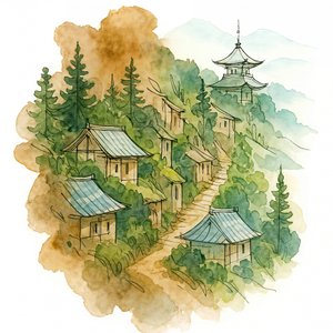 Japans bergdorp door Natalie Bruns