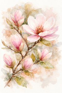 Roze magnoliabloesems