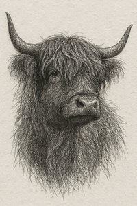 Ruwharige Highland-stier door Natalie Bruns