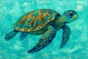 Zwemmen met zeeschildpadden door Natalie Bruns