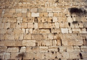 Westelijke muur van de tempel op de Tempelberg, Jeruzalem door Nathan Benn